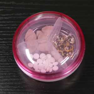 Factory Pocket Pill Organizer  Portable Travel Pill Box  Compact Dispenser Medicine case