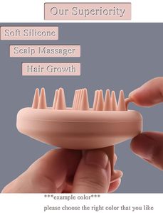 Masajeador de Cuero Cabelludo de Silicona Suave, Cepillo para Champú, Exfoliante para el Cuero Cabelludo - Product Image 3
