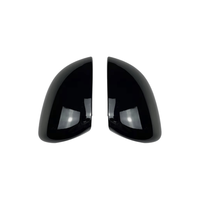 Coque de rétroviseur en ABS noir brillant et motif carbone, compatible avec Mercedes-Benz Classe C W206 C200 C260 C300 2022+