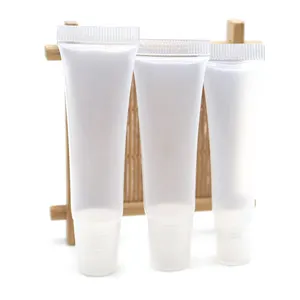 8Ml 10Ml 15 Ml Lipgloss Plastic Squeeze Buizen Container Groothandel Lege Clear Cover Lipgloss Tube 10 15 ml Voor Cosmetica
