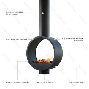 CRUISE 360 ° Rotation Libre Four <span class=keywords><strong>Fermé</strong></span> Vapeur D'eau Cheminée Suspendue Plafond Monté 800mm Atomisation Cheminée Suspendue - Product Image 5