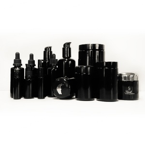 Bouteilles et pots en verre violet noir anti-UV vides de 5 ml, 15 ml, 30 ml, 50 ml, 100 ml, 250 ml, 500 ml - Product Image 1