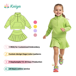 Conjunto de Ropa para Niñas de Buena Calidad, Ropa de Bebé Transpirable, Ropa Deportiva de Manga Larga para Niñas, Ropa de Yoga para Gimnasio - Product Image 1