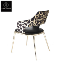 Neu gestaltete moderne Art gepolstert schwarz Samt Leder Gold Metall Sessel Wohnzimmer Akzent Esszimmers tuhl für Home Hotel