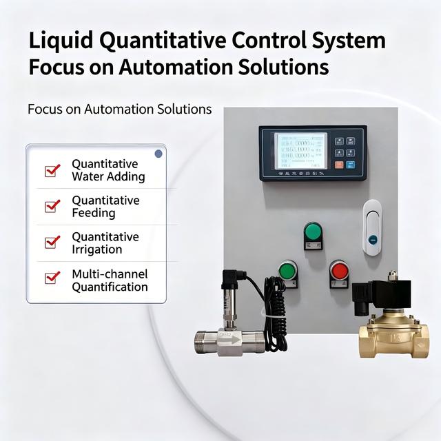 Automatic Batch Filling Quantitative Flow Controller Oil Alcohol Milk Water Flow Meter Control Box Filling Batch Controller