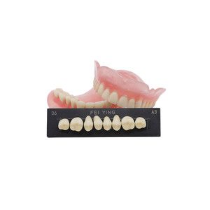 Dientes de Resina Acrílica Sintética Anteriores Superiores de Dos Capas con Certificación CE/ISO en Múltiples Tonos - Product Image 3