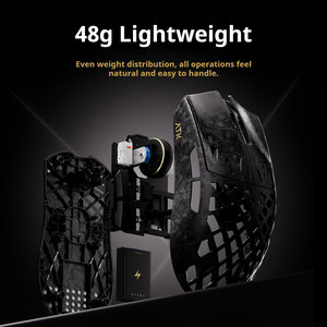 Ratón ATK Ghost Extreme con Cable e Inalámbrico, Modo Dual 2.4G USB, Textura de Fibra de Carbono, Recargable, para Computadora Portátil y <span class=keywords><strong>PC</strong></span> - Product Image 3