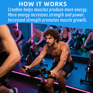 High Quality <b>Creatine</b> Monohydrate Supplement Gummies Immune Support Muscle Recovery & Cognitive Health - Product Image 4