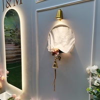 Support mural de mariage en PVC et bois luxueux, design détachable, pour champagne et vin, pour une boisson