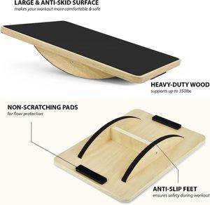 Planche d'équilibre Gymbopro Bear the Weight de haute qualité, résistante à 350 lb, pour le <span class=keywords><strong>yoga</strong></span> et la remise en forme - Product Image 4