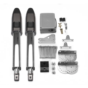 Moteur de <span class=keywords><strong>portail</strong></span> à deux portes à énergie solaire à <span class=keywords><strong>bras</strong></span> <span class=keywords><strong>articulé</strong></span> Pkm C03, ouvre-porte à balançoire intelligent double, Wifi - Product Image 1
