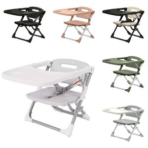 Chaise <span class=keywords><strong>rehausseur</strong></span> portable et pliable moderne pour la sécurité des enfants de 6 mois à 3 ans, équipement pour bébé en plastique pour le camping en plein air et les repas - Product Image 5
