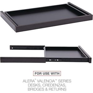 Alera Valencia Series Espresso Center Drawer 24 1/2w X 15d X 2h-<b>Desktop</b> & Drawer Organizer - Product Image 4