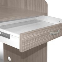 Bureau d'étude ergonomique moderne en bois avec tiroirs pour étudiants, table de lecture fonctionnelle pour enfants, rangement spacieux, utilisation à domicile ou au bureau