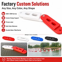 Clôture flottante anti-collision en HDPE importé durable pour bateaux de surf et pistes de karting aquatiques