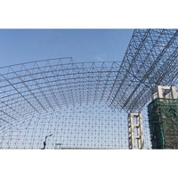 Hangar de stockage de charbon à structure en acier à ossature spatiale préfabriquée SAFS