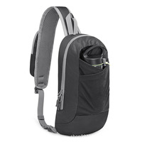Sac bandoulière sport vintage unisexe en polyester avec fermeture éclair, personnalisable avec logo, léger pour le quotidien et les voyages