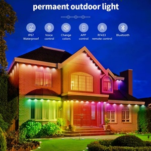 Hot Selling Christmas Permanent Outdoor Rgb Led Point <b>Lights</b> Source <b>String</b> 50ft DIY Scene Modes IP67 Waterproof Eaves <b>Light</b> - Product Image 4