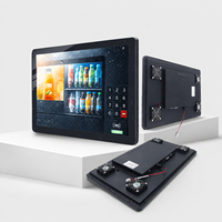 Écran tactile pour distributeur automatique de 21,5 pouces, 1000 nits, verre laminé IK08, tactile par contact humide, écran étanche pour kiosque extérieur