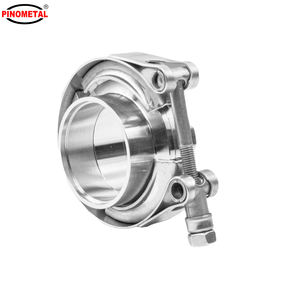 Pince à bande en <span class=keywords><strong>V</strong></span> d'échappement en acier inoxydable de 4 pouces avec bride mâle femelle - Product Image 2