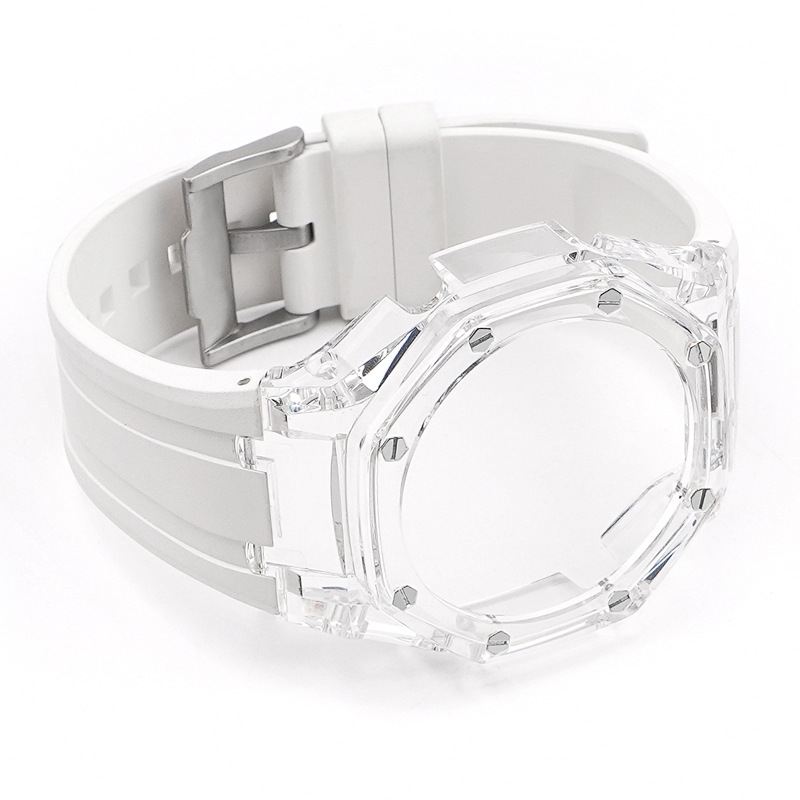 Transparent case+white