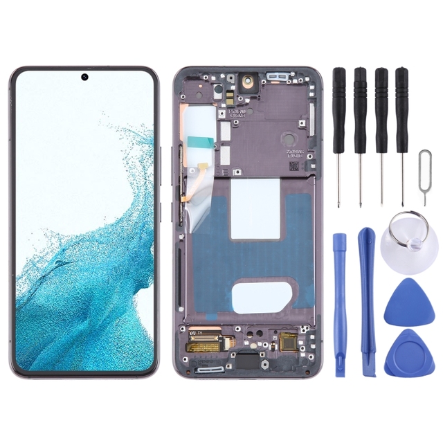 Factory Price Display for Samsung Galaxy S22 5G SM-S901B EU Version OLED LCD Screen Digitizer Full Assembly with Frame