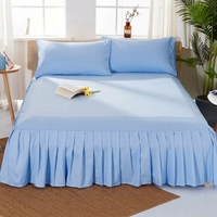 Jupe de lit en microfibre brossée douce, anti-poussière, pour la maison et l'hôtellerie, vente en gros