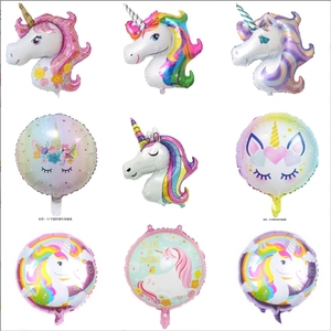 Magico <span class=keywords><strong>unicorno</strong></span> Super forma palloncino arcobaleno <span class=keywords><strong>unicorno</strong></span> testa lamina palloncino decorazioni per feste di compleanno per ragazze - Product Image 3