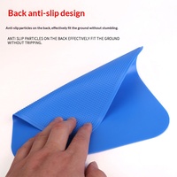 Obstacle de terrain carré plat en PP de 23 cm, durable et résistant à l'usure, pour l'entraînement d'agilité au football, au basketball et au volleyball