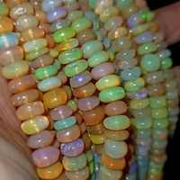 Pierres précieuses naturelles éthiopiennes Welo Opal Perles lisses Forme rondelle unie Qualité incroyable Prix de gros par carat pour la pierre