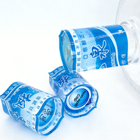 Etiqueta Termoencogible Transparente de PVC, Duradera, con Acabado Brillante, Sellado Hermético a Prueba de Fugas e Impermeable para Tapas de Botellas de Agua Potable