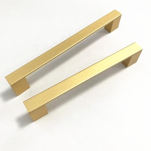 <span class=keywords><strong>Brass</strong></span> Đồ Nội Thất Vàng Brushed Aluminum Phụ Kiện Xử Lý Tay Nắm Ngăn Kéo - Product Image 2
