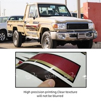 Autocollants pour Toyota Land Cruiser 4X4 Pickup 2021, autocollants graphiques pour voiture