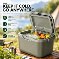 Glacière rigide isotherme portable pour la plage, le camping, les pique-niques, la pêche et les barbecues