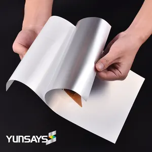 Etiquetas adhesivas personalizadas gran etiqueta de papel imprimible troquelado dirección autoadhesivo mate plata A4 vinilo cosmético impermeable