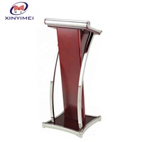 Chaire en bois doré de qualité supérieure pour hôtel, podium d'hôtel, estrade d'hôtel XYM-P12