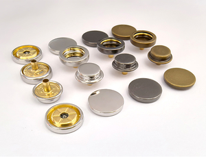 <span class=keywords><strong>Snap</strong></span> Nút Áo khoác bóng chày áo khoác kim loại vô hình nút cha-con Ẩn nút kỹ thuật mạ Áo khoác da có thể nhìn thấy - Product Image 2