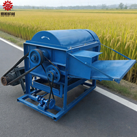 Batteuse multifonctionnelle pour riz et blé, batteuse à maïs à bas prix très vendue, batteuse diesel pour millet, soja et sorgho