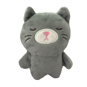 Mini porte-clés en peluche en forme de chien noir 21*15*18cm, rembourrage en coton PP, doux pour bébé - Product Image 1