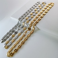 Collier de luxe en acier inoxydable, maillons en forme de grains de café de 13 mm, style hip-hop, fait main, poli, chaîne lourde, vente en gros