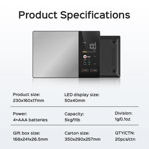 스마트 영양 디지털 새로운 주방 저울 TFT 컬러 스마트 터치 스크린 블루투스 연결 고급 전자 저울 - Product Image 2
