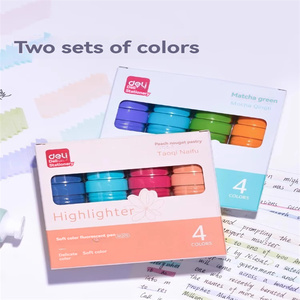 Deli SK206 tô màu <span class=keywords><strong>4</strong></span> học sinh tiểu học với một cuốn cẩm nang đánh dấu màu có giá trị cao và bút huỳnh quang - Product Image 6