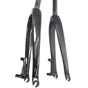 Horquillas de freno de disco de bicicleta plegable <span class=keywords><strong>Minivelo</strong></span> 451 de 20 ", piezas de horquilla antigua de fibra de carbono UD de 100mm - Product Image 6
