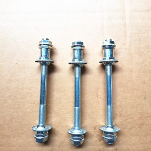 แกนจักรยานแบบแข็ง 185 มม. เหล็กชุบสังกะสี แบบยึดด้วยสลักเกลียว แกนหน้า - Product Image 4