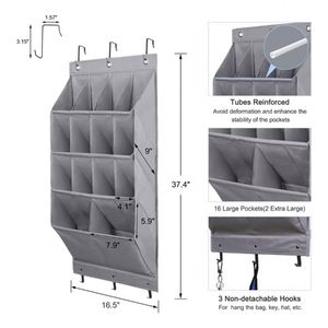 Organizador Colgante para Puerta con Bolsillos Transparentes - Bolsa de Almacenamiento Montada en la Pared para Zapatos/Juguetes/Baño - Product Image 2