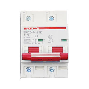 2P <span class=keywords><strong>DC</strong></span> 500V 125A фотоэлектрический миниатюрный автоматический выключатель 10ka размыкающий медный материал 500V Mcb NC <span class=keywords><strong>DC</strong></span> Автоматический выключатель - Product Image 1