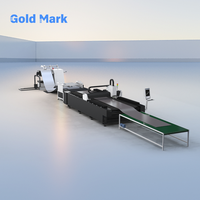 Ligne de découpe laser entièrement automatisée GOLAMARK à alimentation par bobine, découpeuse à fibre CNC avec débobineur et niveleur pour le processus de découpe de bobines métalliques