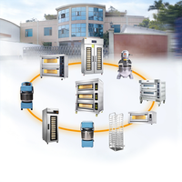 Four électrique industriel en acier inoxydable, four de cuisson autonome à 2 niveaux et 4 plateaux, avec affichage numérique, four commercial