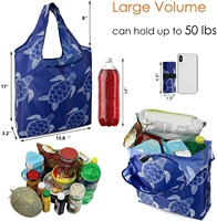 Sac de courses pliable personnalisé, sacs d'épicerie en polyester Ripstop écologiques, sacs de courses réutilisables, grands sacs fourre-tout