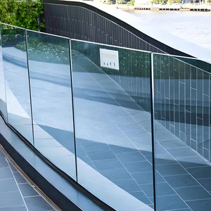 Feuilles de verre trempé transparent sur mesure pour balustrades de balcon, usage extérieur, épaisseur 3mm-19mm, haute résistance - Product Image 1